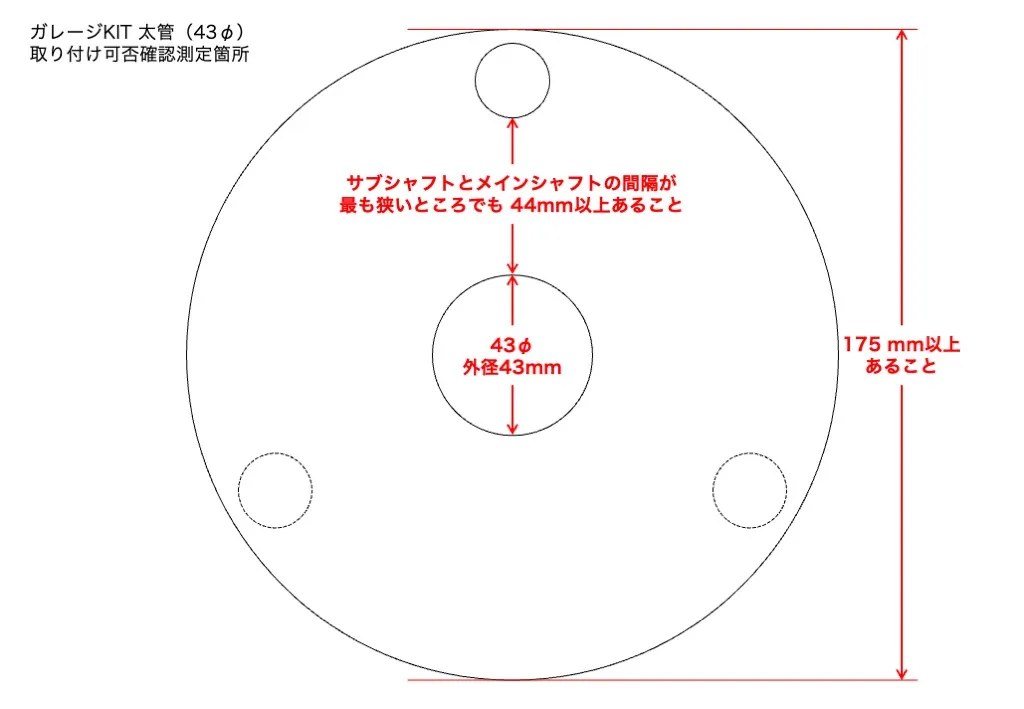 ガレージKIT_測定場所_43Φ